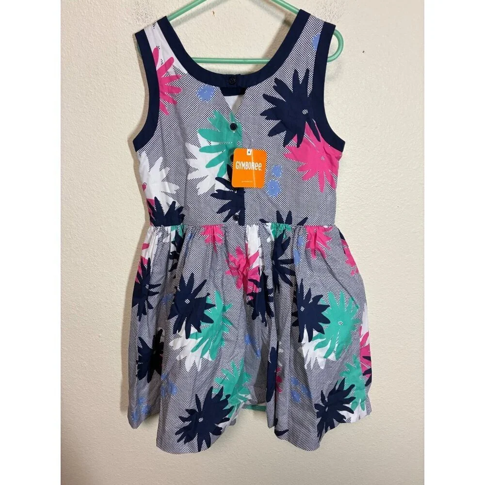 NWT Gymboree Dress Summer Church Party Casual Floral Boho Girls Size 8